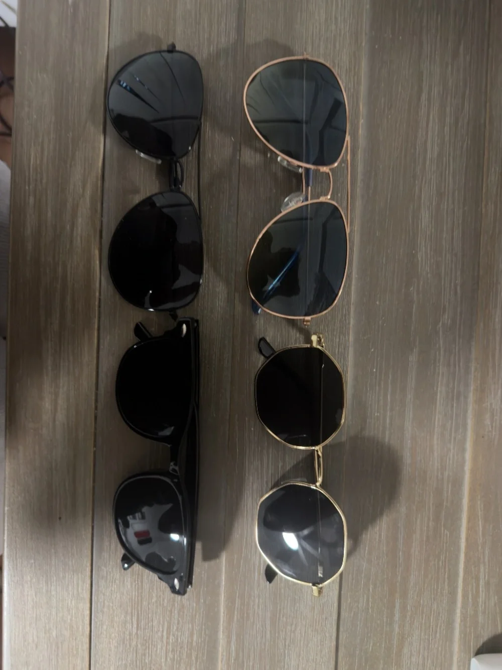 4 Pack of Stylish Sunglasses - Used - Fake